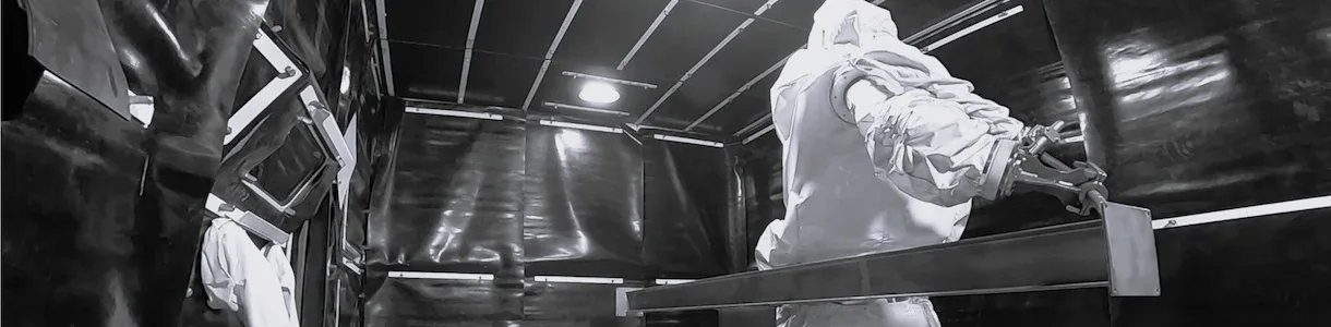 Cuarto de granallado
y shot peening con
robot o manipuladores