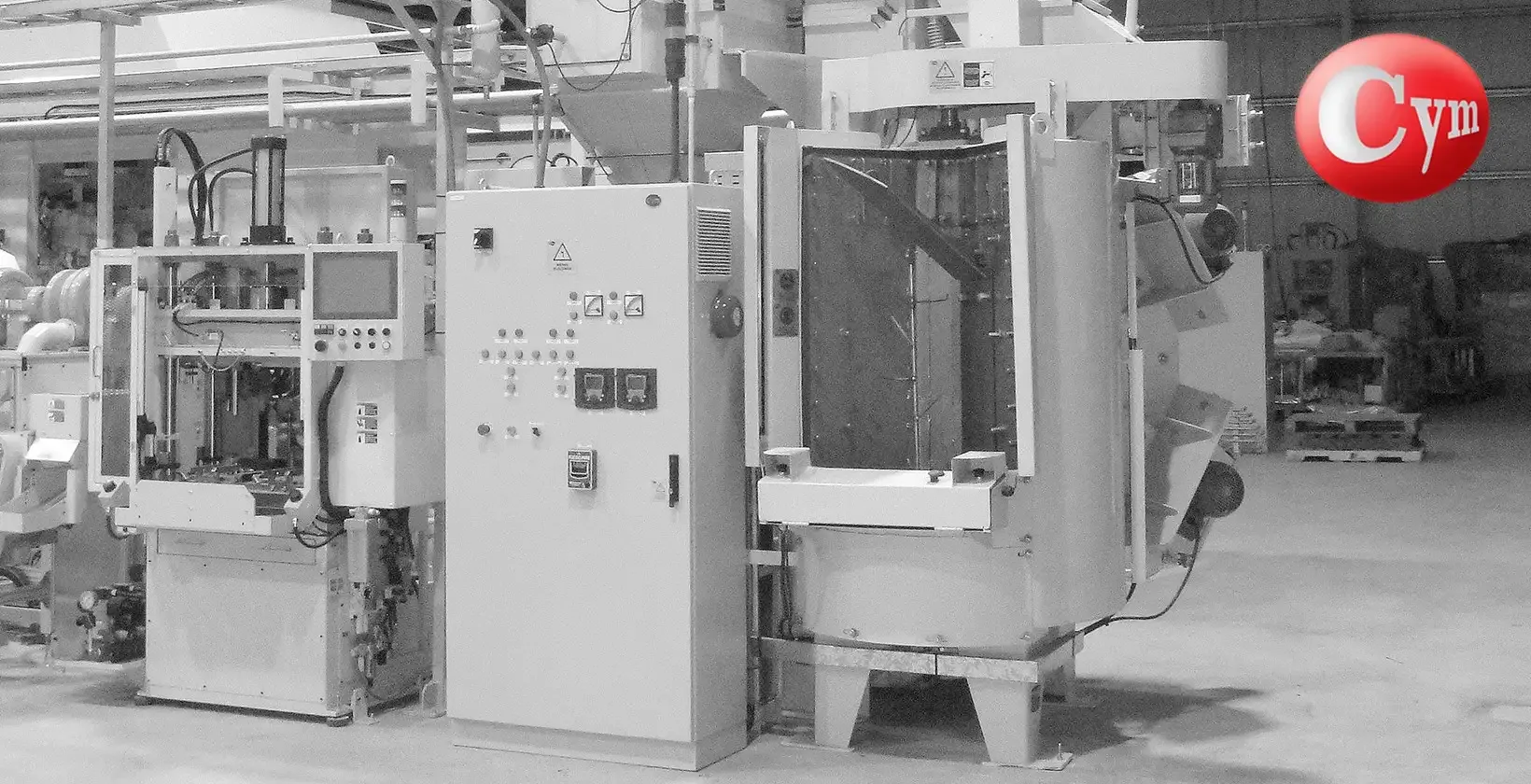 Granalladora de satélite CYM — autopartes de aluminio fundido — línea de fundición integrada — Jtech Argentina