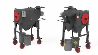 Purificador granalla portátil