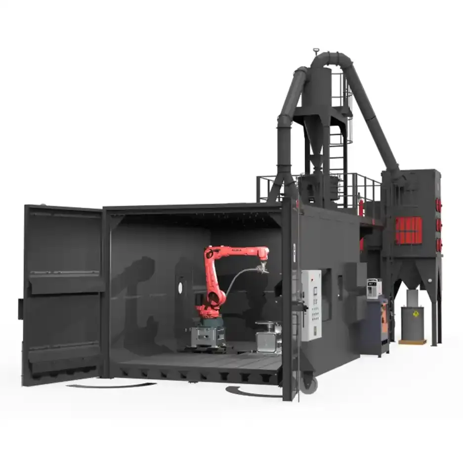Shot peening robot o con manipuladores para procesos localizados